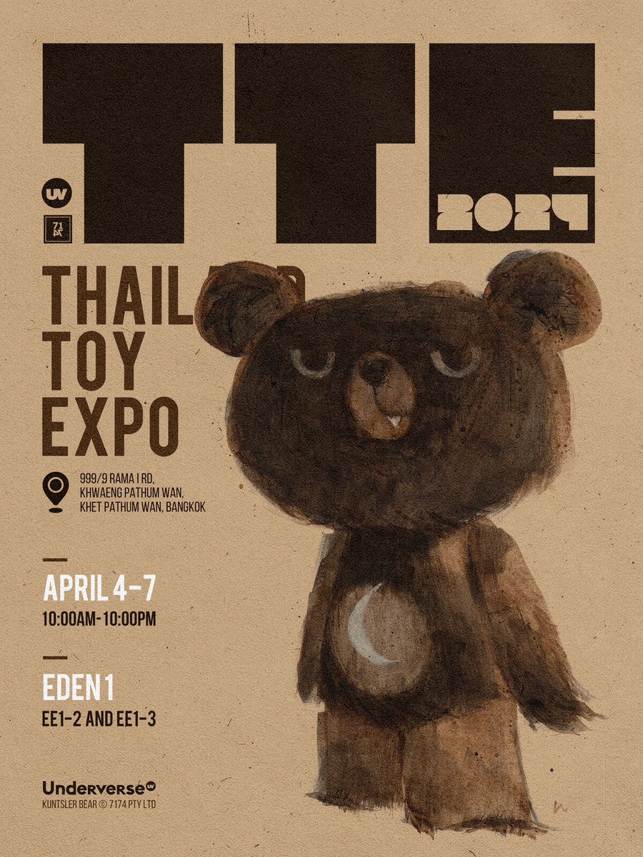 UV will be back at this year’s Thailand Toy Expo taking place April 4-7th in Bangkok, Thailand! 

#underverse #underversehq #uvhq 
#thailandtoyexpo #TTE2024 #thailandtoyexpo2024 
#popbot #ashleywood #tomorrowkings