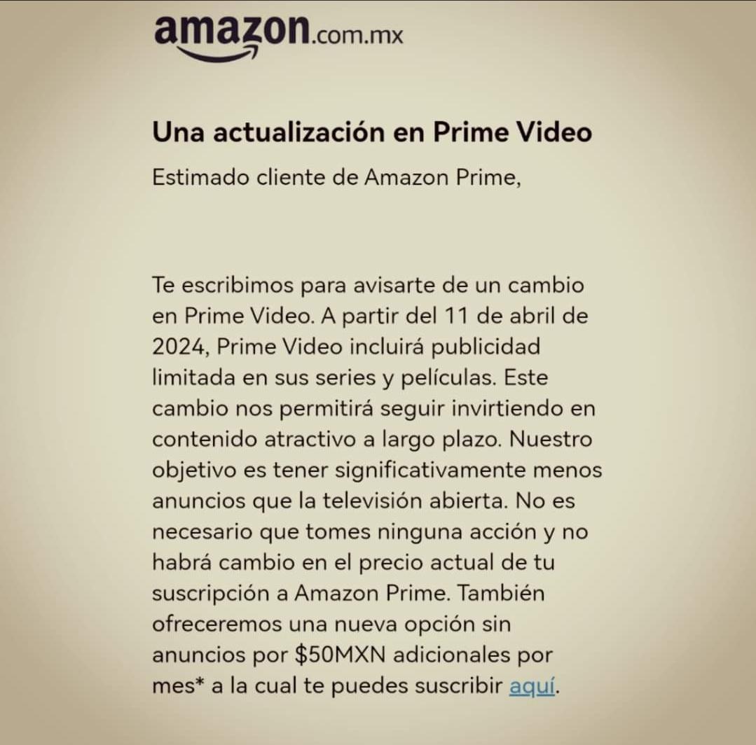 No sean ridículos <a href="/amazon/">Amazon</a> 
#AmazonPrimeVideo
