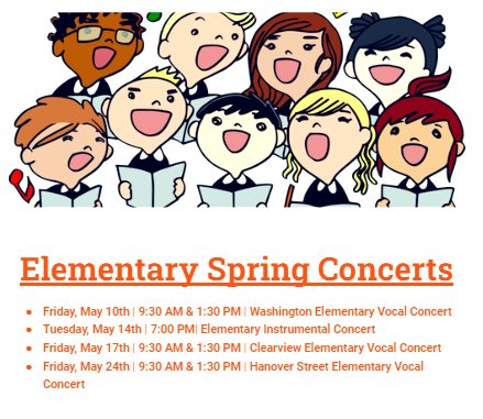 Our students are practicing so hard for their spring concerts🎵 Hope to see you there! #hpsdawesome