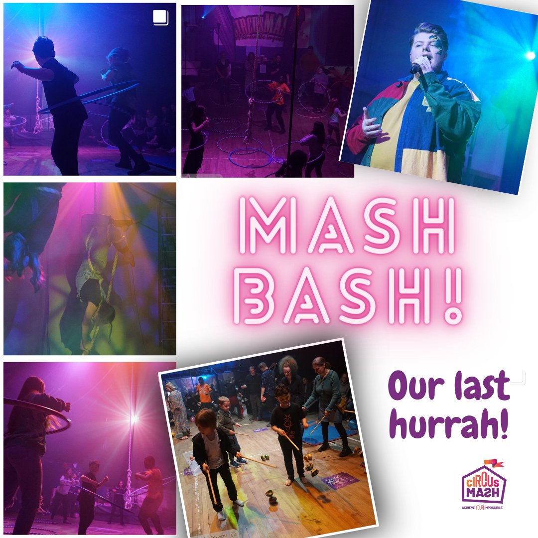 CircusMASH's tweet image. 🎈 We're celebrating our 13th Birthday at MASHBASH! 🎉 

Join us on 23rd March at 7pm for an evening of fun, games, workshops, performances, and more!

Tickets just £5!!

Secure your spot and be part of the magic! 🎊 -- circusmash.co.uk/classes/worksh…

#VisitBirmingham #MASHBASH