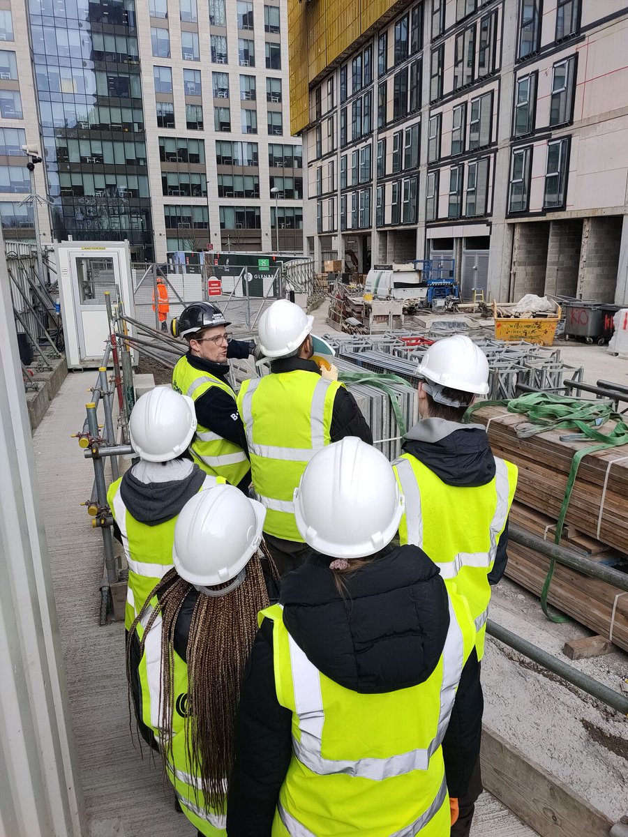 Thank you to Magnus Thomson of @CurtinsConsult for sharing these pictures from our project at Whitehall Riverside in Leeds. Magnus, alongside @bandkbuild, took a group of Engineering students from the University of Leeds to the scheme, showing them the intricacies of the project