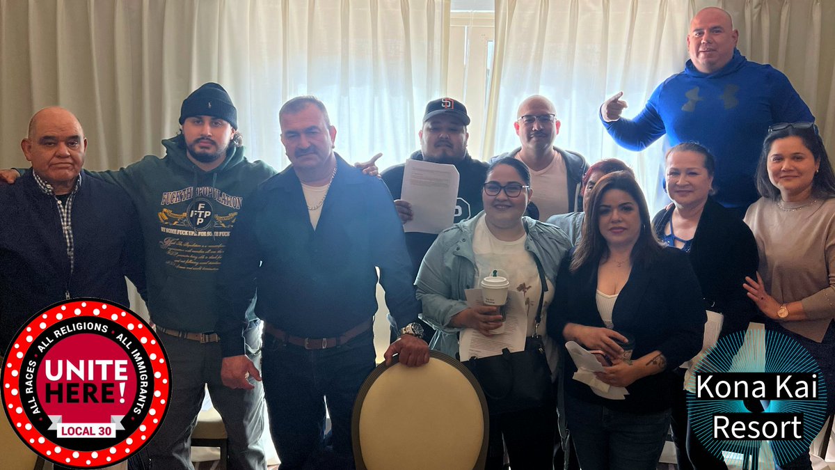 Attention <a href="/KonaKaiResort/">Kona Kai Resort</a>!  🗣️

Local 30 members demand affordable healthcare, job security, a livable wage, and overtime pay when working more than 6 consecutive days. 
Let’s get this Union contract! ✊

#solidarity #local30 #UnionStrong