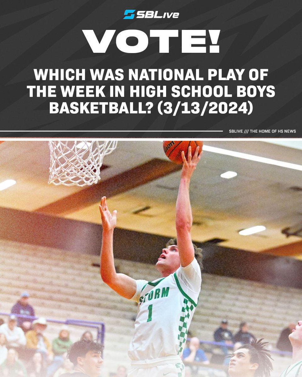 A lot of state title matches were played last week, which means a lot of championship caliber plays were made 💫 Vote and let us know who you think had the high school boys basketball national play of the week 🗳️🏀 highschool.si.com/national/2024/…