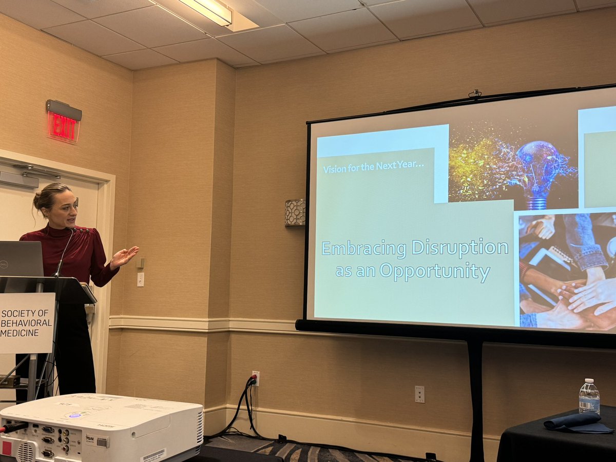 SBMHealthDM's tweet photo. Congrats to our incoming Co-Chair Heather Orom &amp; returning Student/Trainee Chair @NatashaCAllard! 

Malwina Lewicka takes over as Chair &amp; @FleszarSara transitions to Immediate Past Chair. 

Finally, we would like to thank @marleahdeank for her chair service!

#SBM2024 https://t.co/8N9i4QigL5