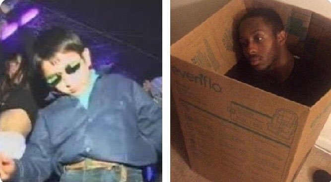 Me on my friend's         Me on my 
Birthday                           birthday: