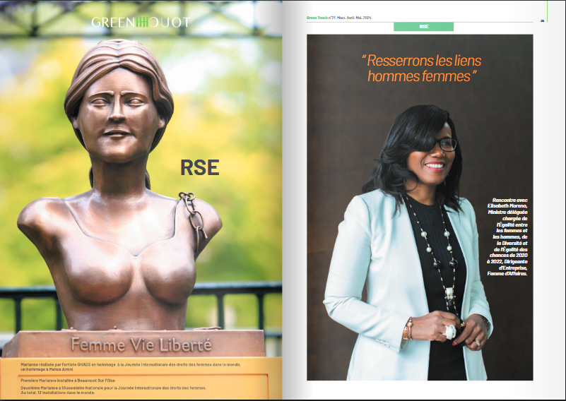 gabramosp's tweet photo. C'est génial de paraître dans le mag #GreenTouch & de s'associer à d’autres femmes leaders pour #LaPuissanceDuLien de @1ElisaMoreno !
Allez à la page 40 pour en savoir plus sur nos parcours dans la lutte pour l'#égalité homme-femme: https://t.co/M7km8F1au6 https://t.co/br5ZEebMYG