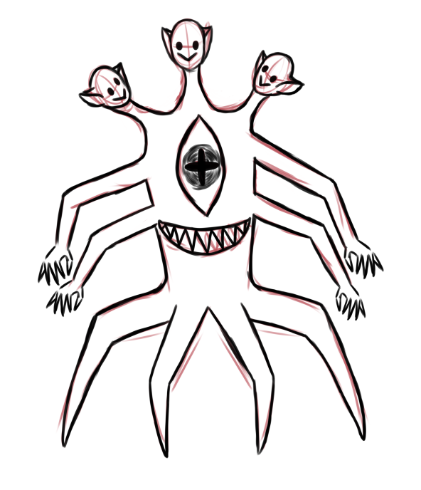 earthworms_worm's tweet photo. This is Mackenzie, she says 'hi' - a homebrew dnd monster for my unsuspecting players to fight against tonight! #dnd #dungeonsanddragons #monster #creature https://t.co/ioh4Kh5JgL