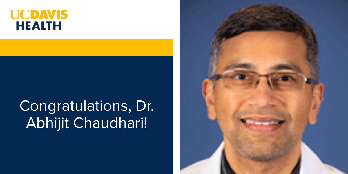 We'd like to congratulate @UCDRadiology's Dr. Abhijit Chaudhari (@DrAJChaudhari) who's been reappointed as Interim Director of the Imaging Research Center at @UCDavisMed starting April 1st! 👏