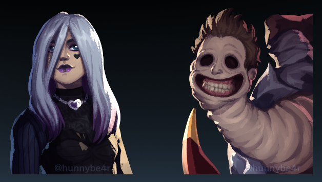 hunnybe4r's tweet photo. sable &amp; the unknown 

#dbd #deadbydaylight #dbdfanart #sableward #theunknown https://t.co/04M5th7yVi