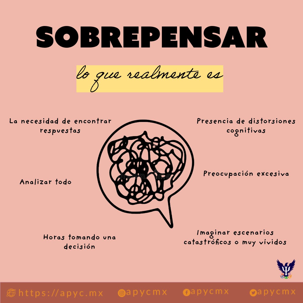 apycmx's tweet photo. El sobrepensar también se puede llegar a ver así 🥹

Agenda una cita psicológica con nosotros!
📧: contacto@apyc.mx
📲: 5583260910
🌐https://t.co/HsLwuoAdOR https://t.co/e012iW0fpv