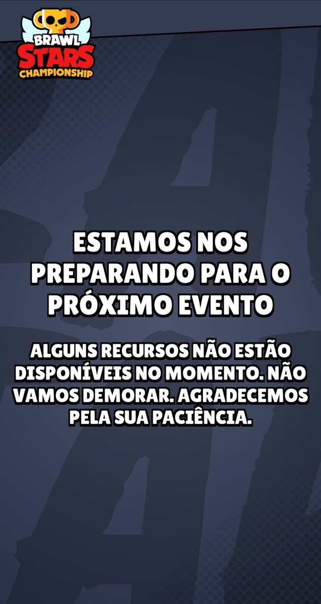 ⚙️O site oficial do campeonato mundial de Brawl Stars está atualmente em manutenção!

#BrawlStars #BSW24