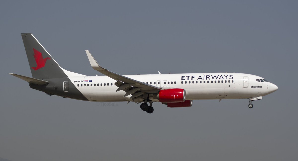 Sobre las 13:35 horas llegaba a <a href="/aeroVLC/">Aeropuerto Valencia</a> este B737-800 de ETF AIRWAYS. <a href="/VLCmovements/">VLCmovements</a>