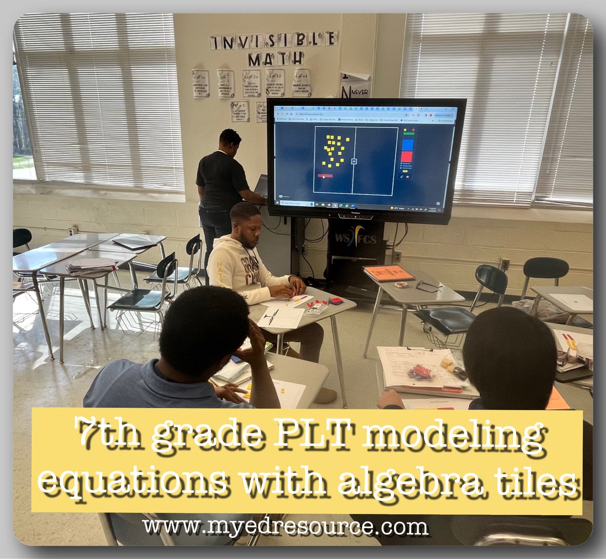 Why yes 7th grade teachers can use math manipulatives.
#StudentCentered #handsonlearning
#mathisfun