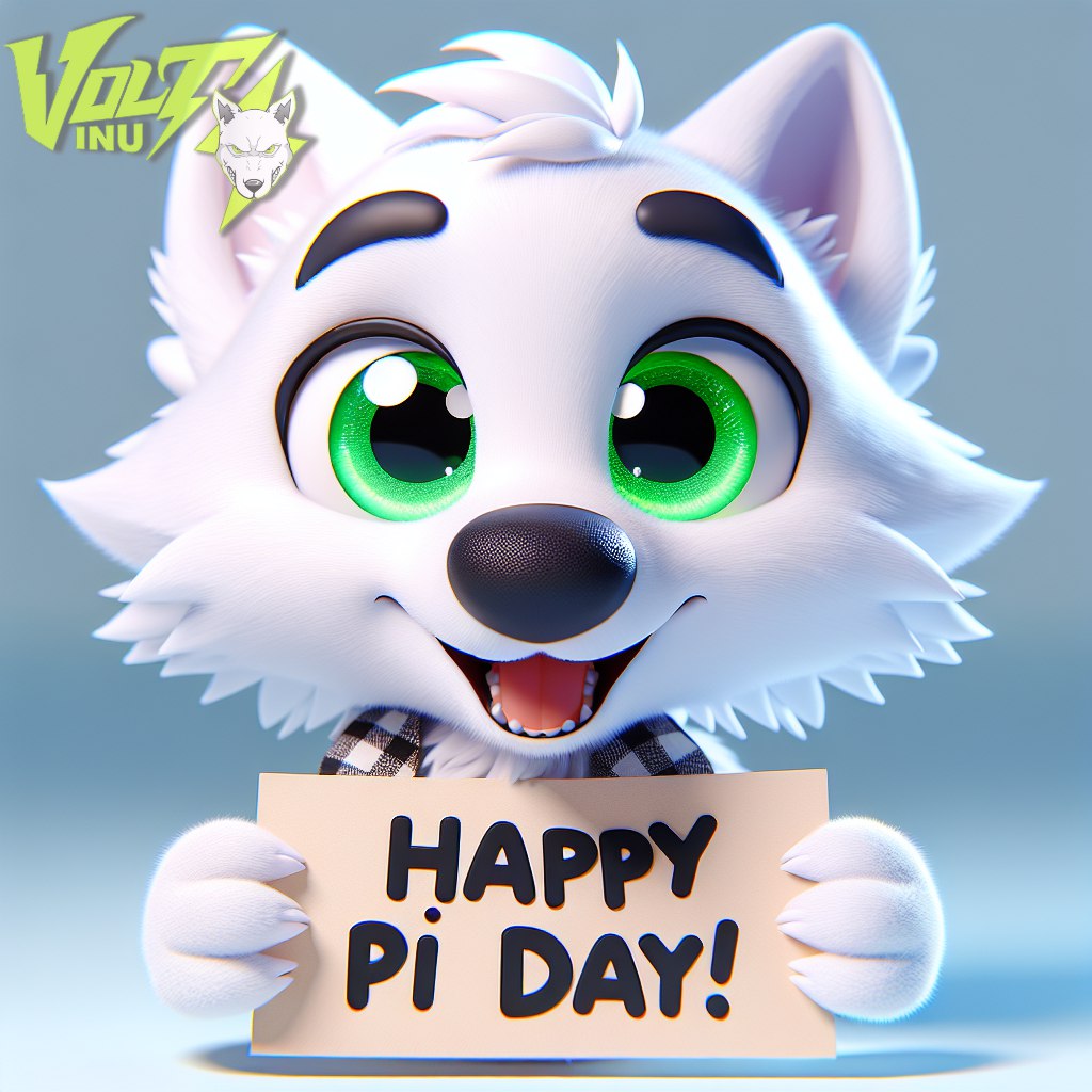 Stop being irrational and join #VOLTINU so you can get a piece of the #VOLT'ED Pi! ⚡⚡⚡ #HappyPiDay  #314Day