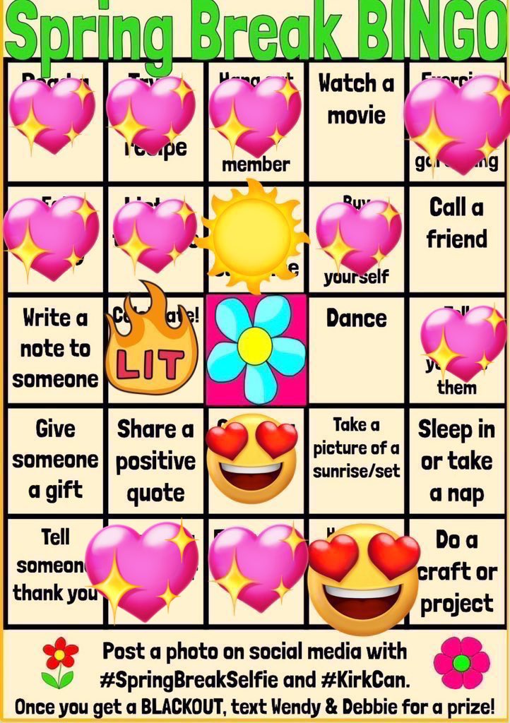 Pampered myself with some new nails 💅🏼 #SpringBreakBingo #KirkCan <a href="/KirkElementary/">Kirk Elementary</a>