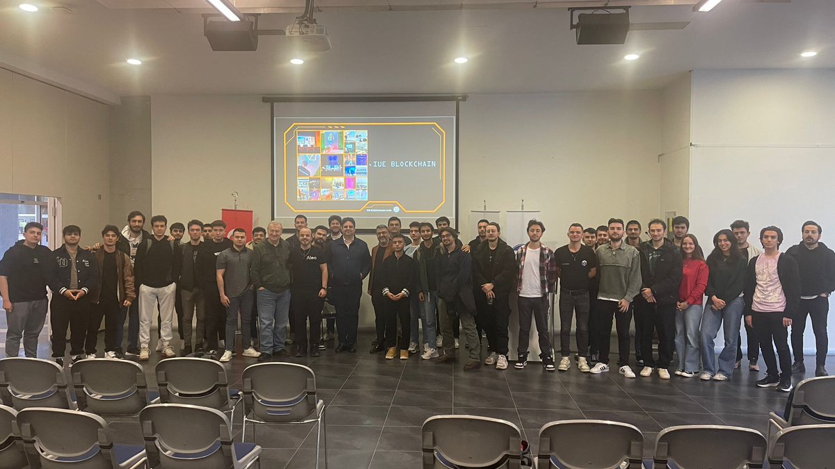Cem Bozfırat 🐍 (@cemefti) on Twitter photo Kurucusu olduğum <a href="/iueblockchain/">IUE Blockcha</a> ve <a href="/izmirblockchain/">İzmir Blockchain Community</a> müthiş bir etkinliğe daha imza attı.
Değerli hocalarıma, destekçi kurumlara ve üyelerimize çok teşekkür ederim.
#İzmirBlockchain hep beraber en iyisine 🤞🏻
<a href="/ismailhpolat/">İsmail H. Polat</a> <a href="/turkerbalkar/">A. Türker BALKAR</a> <a href="/TanselKayaTR/">Tansel Kaya</a> <a href="/UtilifyTR/">Utilify Türkiye</a> <a href="/parexnetwork/">Parex | Ecosystem, DAO 🔰</a> Kurucusu olduğum <a href="/iueblockchain/">IUE Blockcha</a> ve <a href="/izmirblockchain/">İzmir Blockchain Community</a> müthiş bir etkinliğe daha imza attı.
Değerli hocalarıma, destekçi kurumlara ve üyelerimize çok teşekkür ederim.
#İzmirBlockchain hep beraber en iyisine 🤞🏻
<a href="/ismailhpolat/">İsmail H. Polat</a> <a href="/turkerbalkar/">A. Türker BALKAR</a> <a href="/TanselKayaTR/">Tansel Kaya</a> <a href="/UtilifyTR/">Utilify Türkiye</a> <a href="/parexnetwork/">Parex | Ecosystem, DAO 🔰</a>