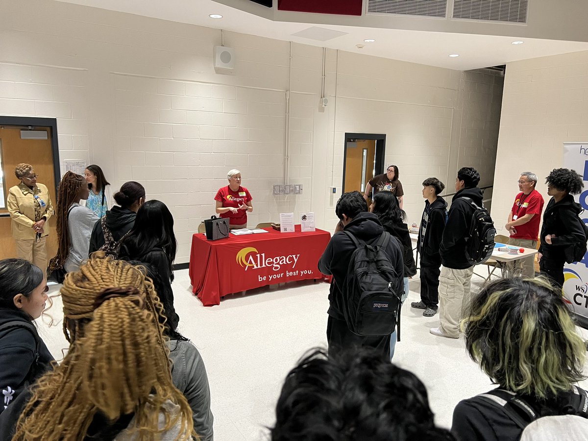 @Allegacy FCU “Reality Fair” has begun at John F. Kennedy HS in Winston-Salem. This is a great opportunity to educate high school students on financial literacy! #credituniondifference #financialliteracy #ncpol