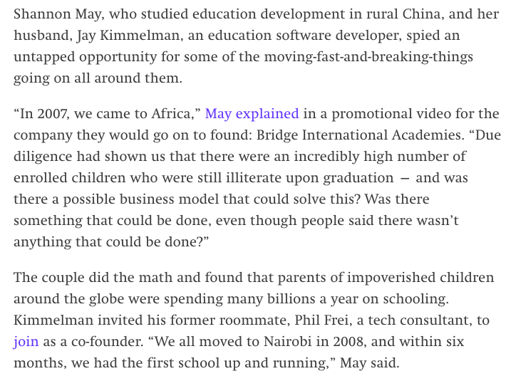 There are so many important lessons to learn about international development from this awful case (thread). 1. Consider for a moment how ridiculously easy it is to do consequential stuff in low-income countries.