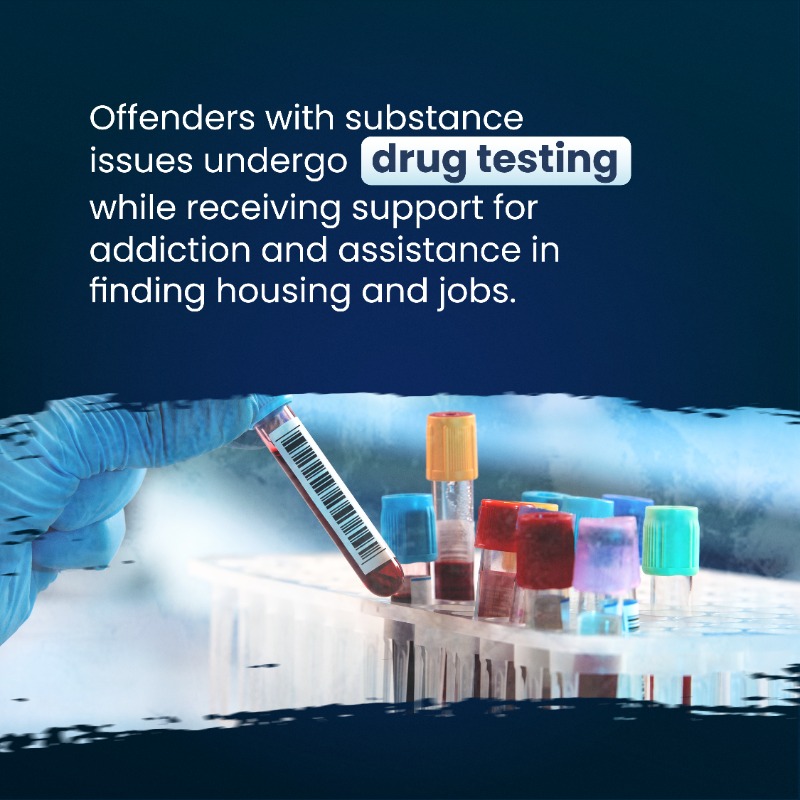 MoJGovUK's tweet photo. The Intensive Supervision Courts (ISCs) pilot programme targets the root causes of offenders’ behaviour to help them change their ways. 
 
Learn more about ISCs 👇