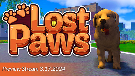 Stream coming tomorrow at 3 PM EDT to show off some elements of our next major update for Lost Paws! 🐕🖥️ Click here to get more info: store.steampowered.com/news/app/20275… #indiegame #SteamSpringSale #doggo #gaming