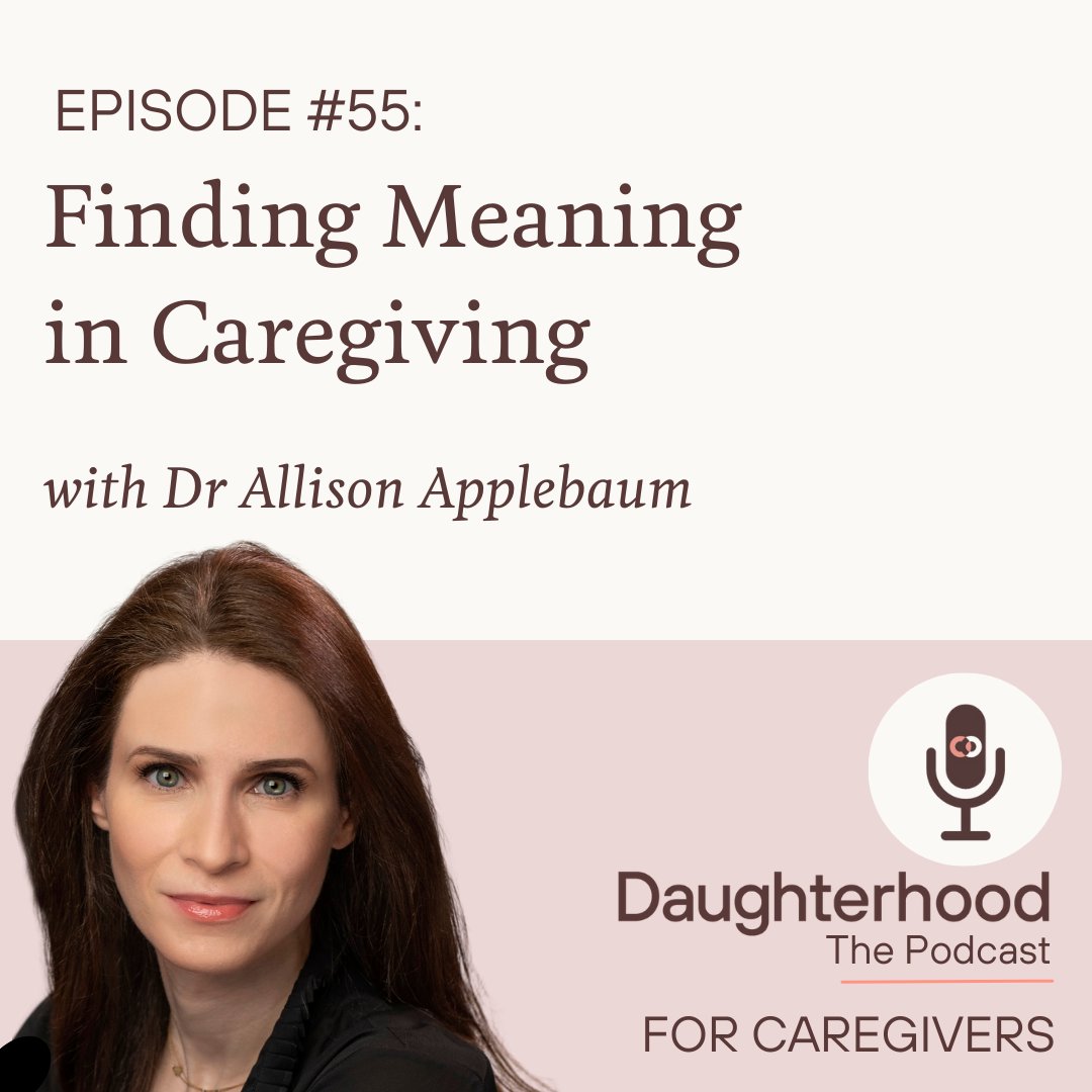 Daughterhood The Podcast: For Caregivers (@rosannepodcast) on Twitter photo New Episode! Finding Meaning in Caregiving with <a href="/DocApplebaum/">Allison J. Applebaum, PhD, FAPOS</a> Author of Stand By Me: A Guide to Navigating Modern Meaningful. We discuss her must-read book, living in the in-between of caregiving and how to find meaning while caring - link in bio #Caregiving New Episode! Finding Meaning in Caregiving with <a href="/DocApplebaum/">Allison J. Applebaum, PhD, FAPOS</a> Author of Stand By Me: A Guide to Navigating Modern Meaningful. We discuss her must-read book, living in the in-between of caregiving and how to find meaning while caring - link in bio #Caregiving