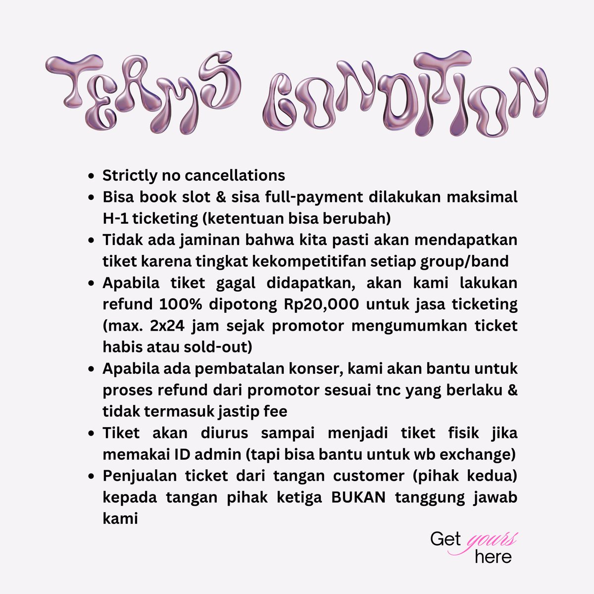 geturshere's tweet photo. TERMS &amp; CONDITION https://t.co/ORZUcfBQrS