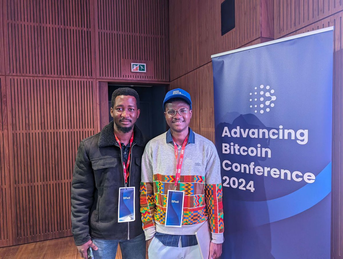 We're thrilled to have two of our talented fellows, @Omoniyi24 and @toheebojuolape_, representing us at @advbitcoin! 🚀 If you see them around, feel free to say hi. 👋 It's always a pleasure connecting with our friend @Stphnvlstk at events like this 😎 So far, #AdvancingBitcoin