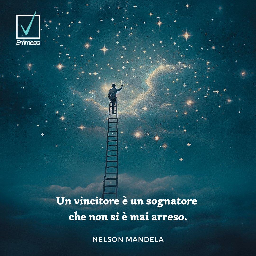Emmess_Srl's tweet photo. "Un vincitore è un sognatore che non si è mai arreso!" 💪
Questa frase incarna la forza intrinseca dei sognatori che perseverano, sfidando le avversità e cogliendo sfide e opportunità.

#emmess #emmesslifestyle #citazione #quote #determinazione #perseveranza #resilienza https://t.co/gM8eKetAsi