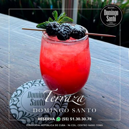Ven y disfruta de nuestra espectacular coctelería en la hermosa Terraza del hotel boutique Domingo Santo. RESERVA via Md o WhatsApp al (55)5130-3078 Dirección: República de Cuba 96 col centro CDMX #terrazadomingosanto #Jueves #coctel #mixology