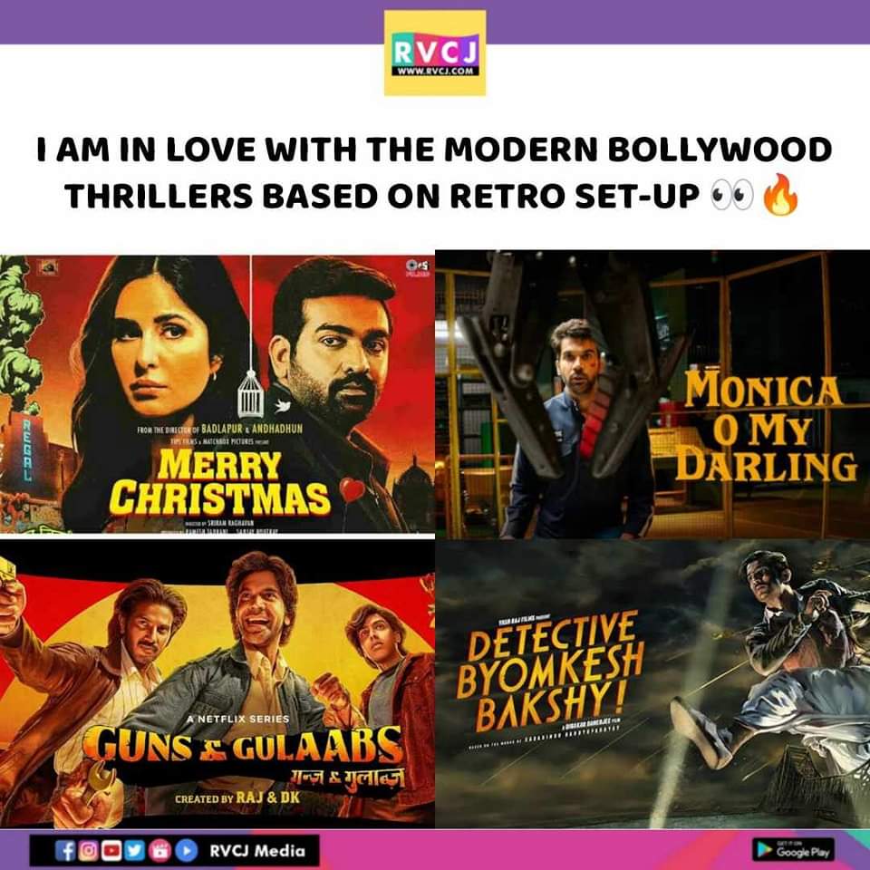 Modern Bollywood Thriller ❤️

#merrychristmas #monicaomydarling #gunsandgulaabs #detectivebyomkeshbakshye