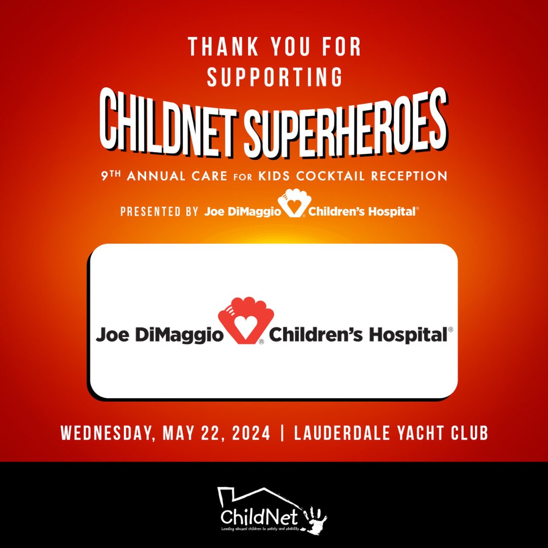 Thank you to @JDCHospital for becoming the Presenting Sponsor of the 9th Annual Care for Kids Cocktail Reception!
