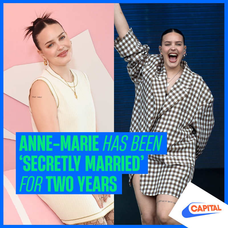 CapitalOfficial's tweet photo. Anne-Marie has reportedly been married for two years!!! The ‘2002’ singer apparently secretly tied the knot in Vegas during a break from her tour in 2022 💍