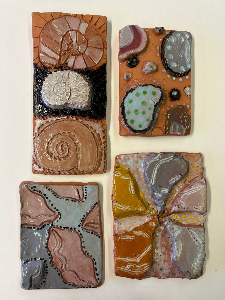 S1 pupils have created shell inspired clay tiles. They looked at how to handle clay by rolling, cutting, marking, attaching and glazing it. Well done S1’s 👍👍👍 #art #design #creativity #skills <a href="/DyceAcademy/">Dyce Academy</a>