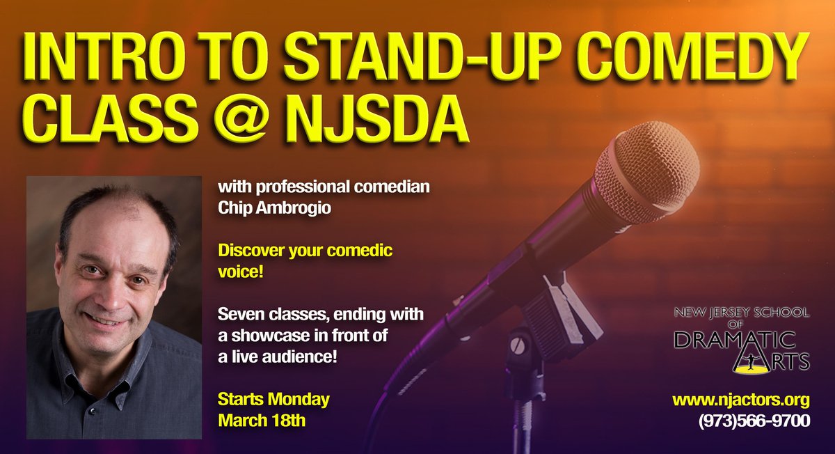 ChipAmbrogio's tweet image. Starts this Monday at #NJSDA #ChipAmbrogioComedy