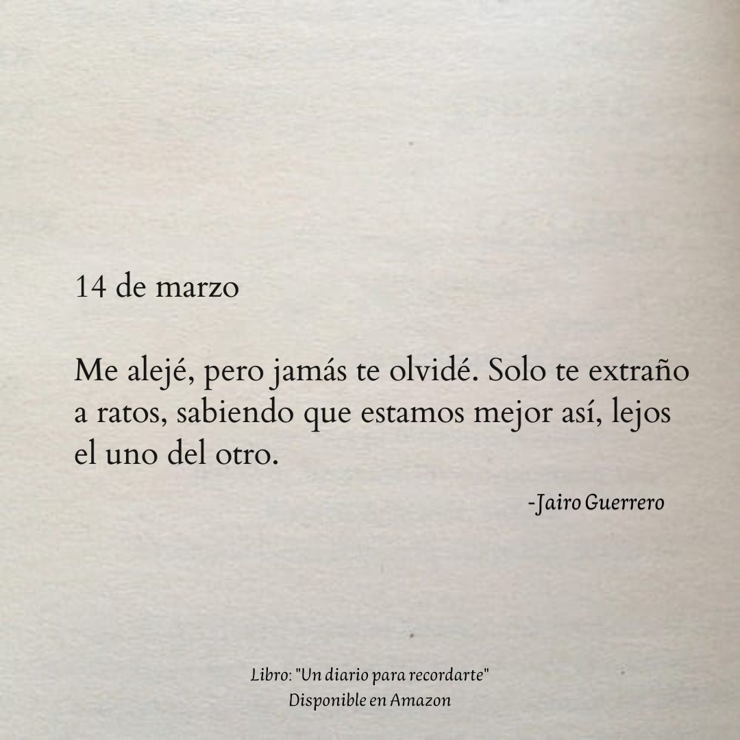 14 de marzo. ✍🏼
