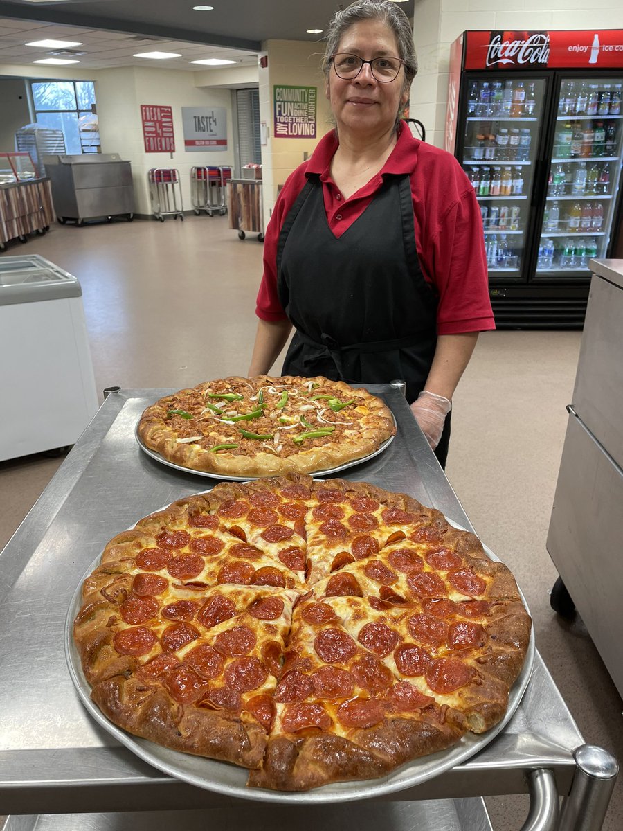 Ana has baked beautiful pizzas <a href="/RalstonHS/">Ralston High School</a> today!