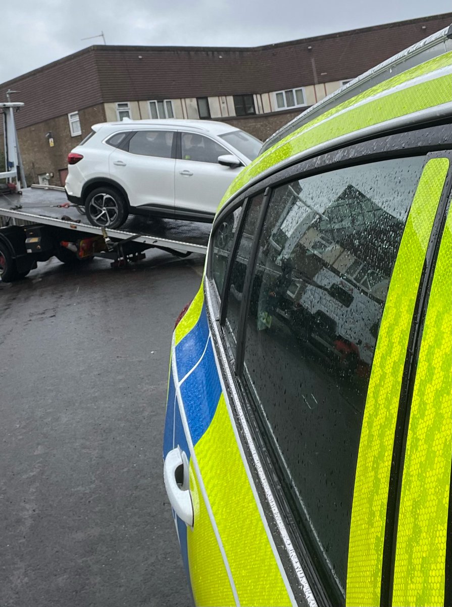 Vehicle seized by #NewportWestNPT for no insurance as the driver only had a provisional license.

#Maesglas #Duffryn #CSO317 #CSO50

#ProtectingandReassuring