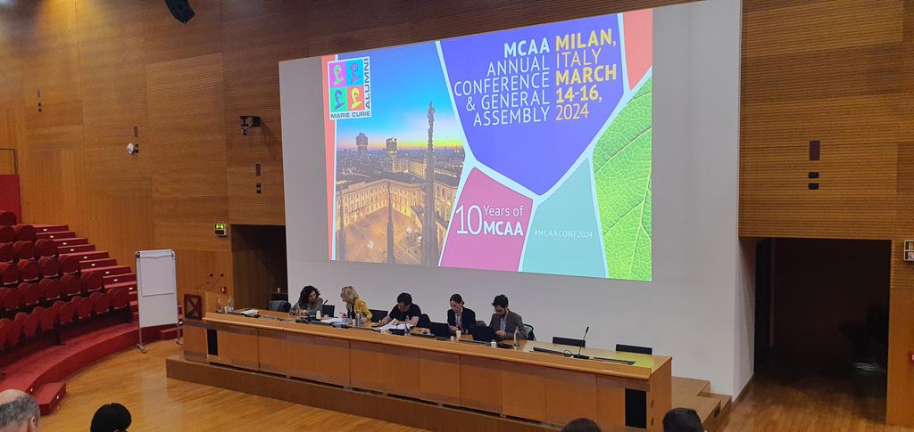 virkinal's tweet photo. Attending the @Mariecurie_alum Annual Meeting in Milán, Italy. Many interesting sessions and Networking opportunities ahead, representing  @MCAA_Argentina 
#scienceisinternational https://t.co/hcolvGdaMW