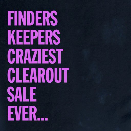 KEEP YOUR EYES PEELED Finders🌐Keepers are about to launch the MOST GENEROUS stockroom SALE of our entire existence! An UNBELIEVABLE offer for a very ltd time only. The perfect chance to fill-the-gaps /begin-your-journey /or introduce a friend to our alternative musical universe!