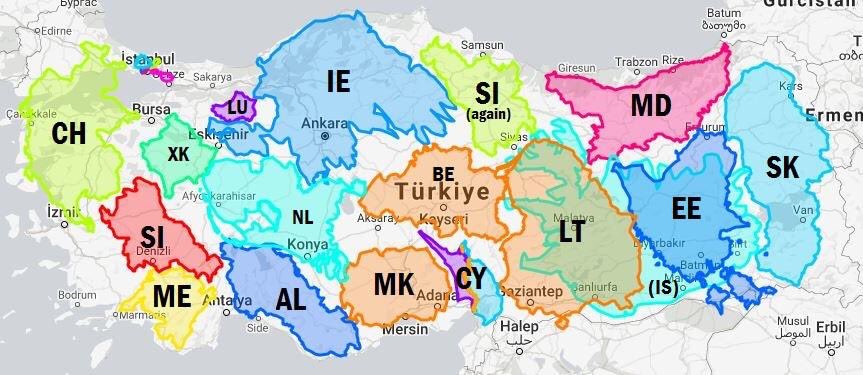Turkey is huge! 🇹🇷 All these European countries fit within Turkey's borders.