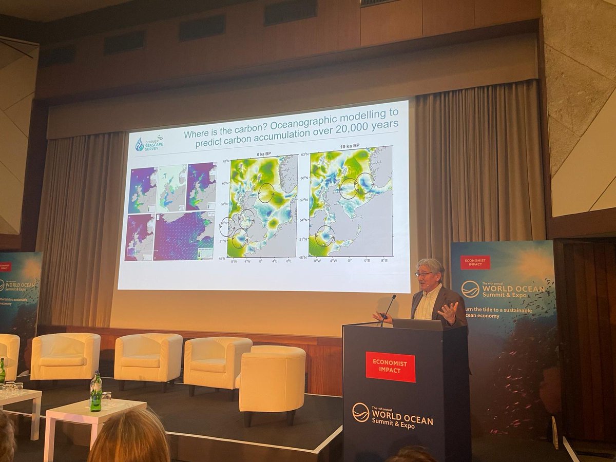 "By bringing together carbon accumulation maps with maps of human disturbance then we can start understanding the risks to those stores" <a href="/Profcallum/">Callum Roberts</a> at the <a href="/EconomistImpact/">Economist Impact</a> #WorldOceanSummit
