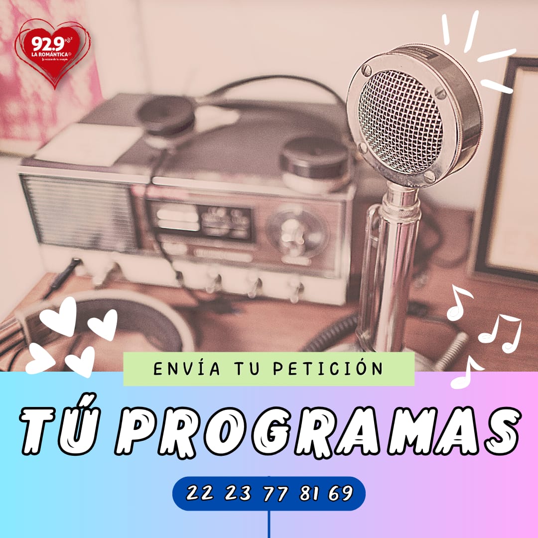 LaRomantica929's tweet photo. A partir de las 12 comienza el #TúProgramas manda tu petición al número de cabina, porque nuestra locutora @soniamanzano929 te complace con tu canción preferida. 🎧🎶 https://t.co/Ut2r6IzDab