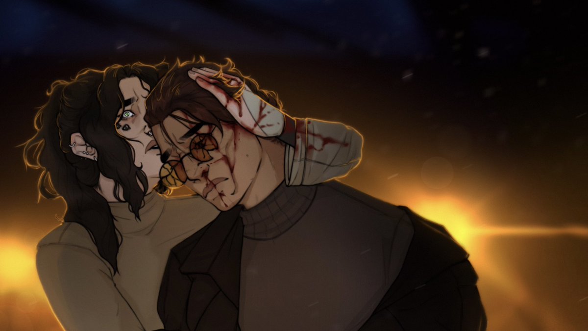 Commission for <a href="/North_theRN/">ItsNorth🏳️‍⚧️🌌⚙️ (Viktor Ambassador)</a> of their spidersona and Miggys tragic story, thank you for trusting me with this 😭 #MiguelOHara #spidersona