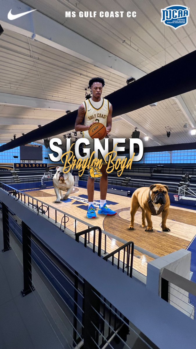 Bulldog family please welcome 6’7 forward Braylon Boyd from West Point High School! 🐶💛💙