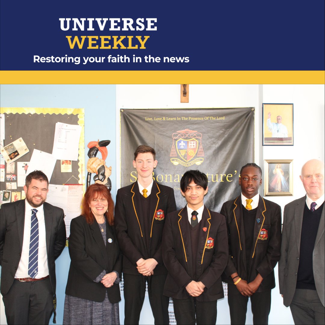 @CatholicUW featured our visit from Margaret & Jimmy Mizen of the @mizenfoundation. The Mizen's shared an impactful message on the power of forgiveness following the death of their son. Click the link to read more. bit.ly/48TC5c3 #MizenFoundation #StBons