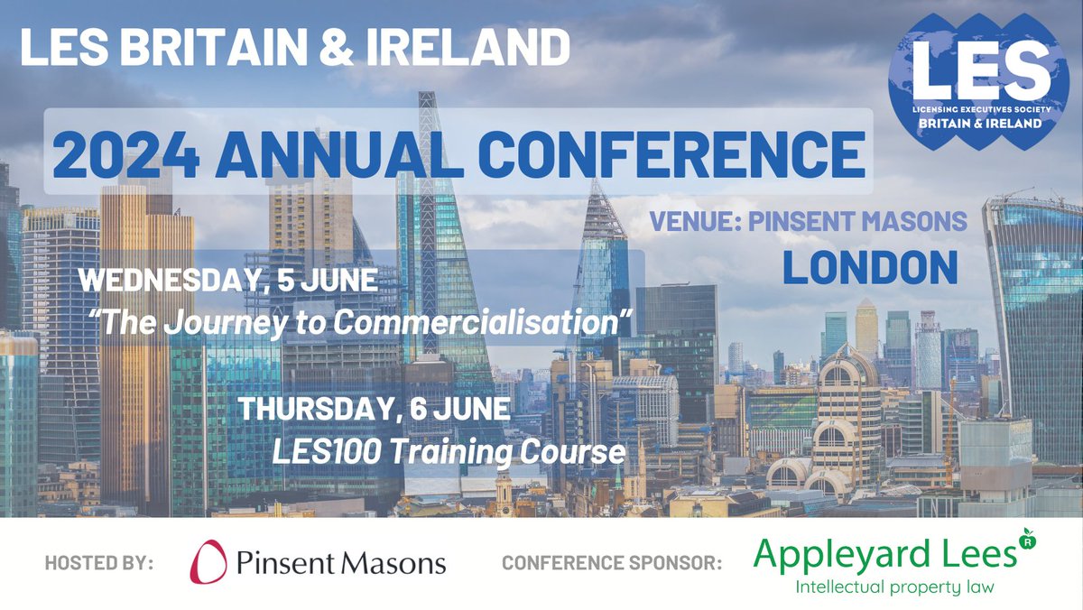 LES B&amp;I's 2024 Annual Conference &amp; LES100 Training Course will take place in LONDON this June! 

Register NOW to receive the early bird rate: mailchi.mp/b7e299c8ff98/l…