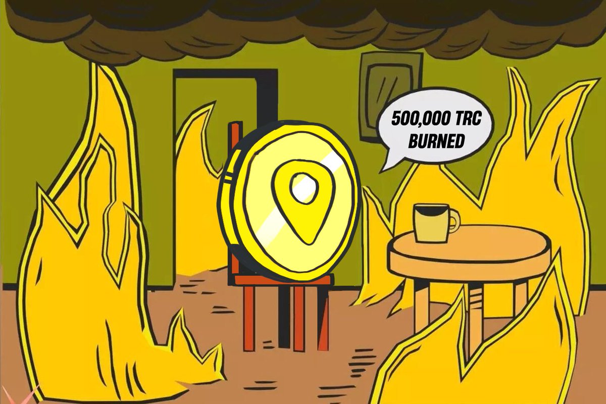 trace_meta's tweet photo. Burning $TRC! 🔥

We've burned 500,000 $TRC, accumulated from two NFT TOWN sales and in-game spending by users. This bonfire doesn't just warm; it lights the path to $TRC stability. Such burnings will now become a regular event.