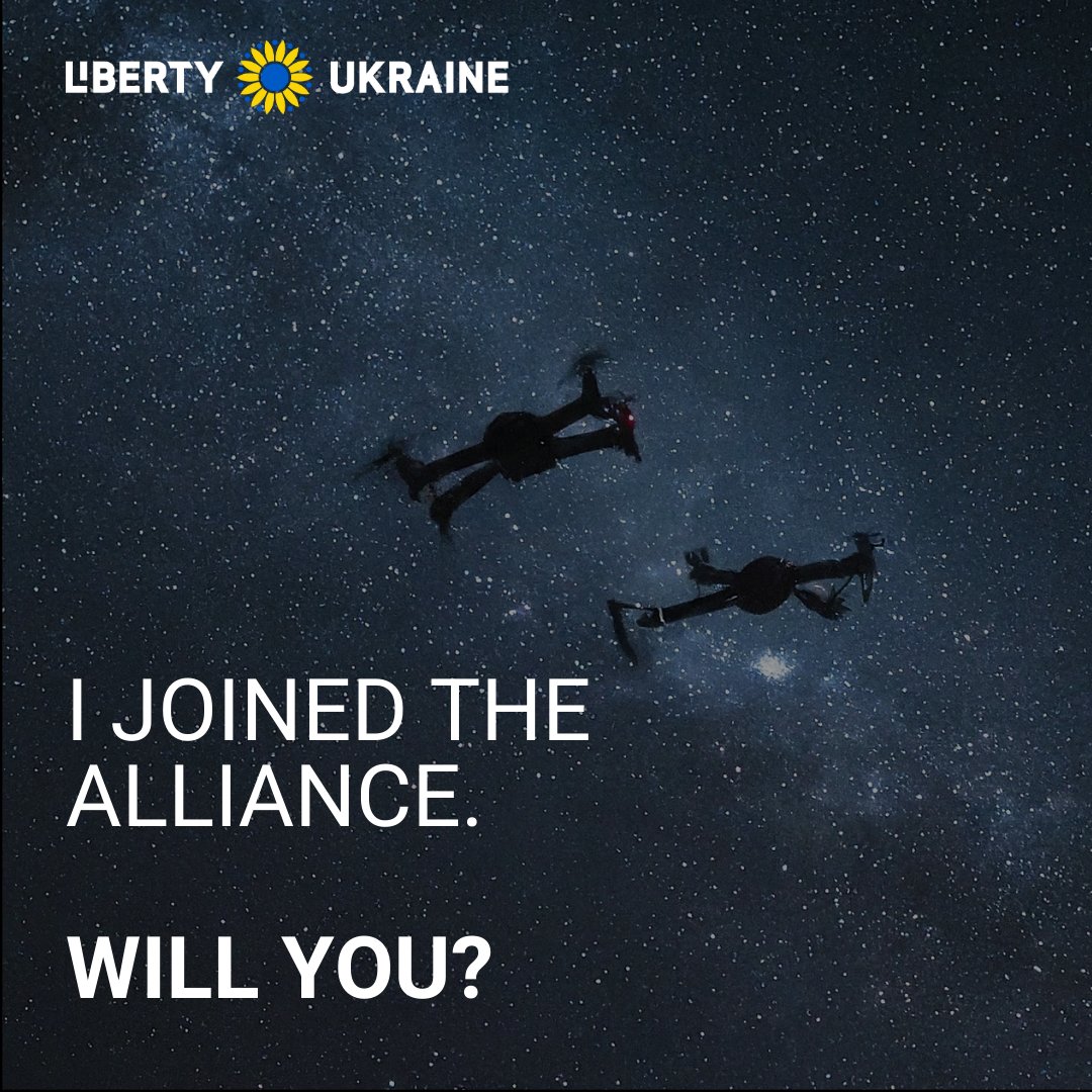 Urgent! Ukraine needs drones. @LibertyUkraineF & @serhiyprytula are raising funds to buy them. Join me & be part of their #ForceForGood. The goal is $350k for 200 DJI Mavic 3s by March 31st. Donate or share: 👉bit.ly/dronesforua #LibertyUkraine #DronesForUkraine