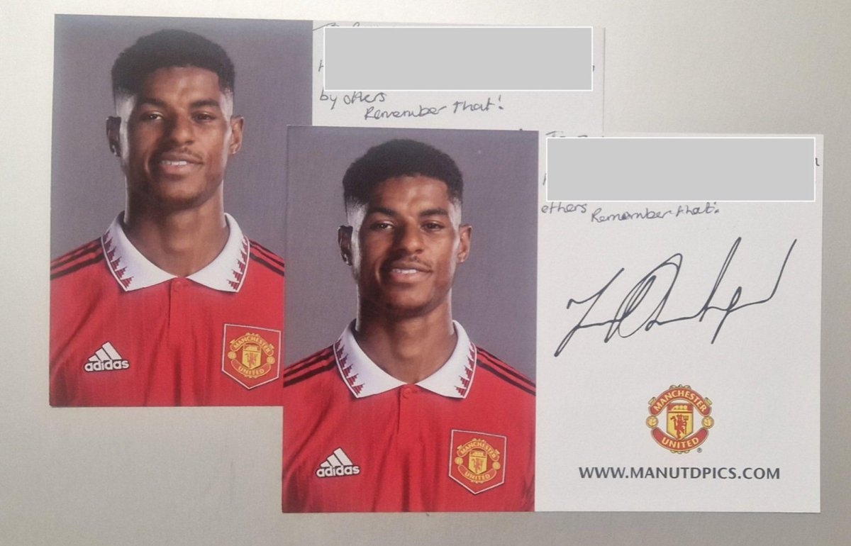 It's not everyday @MarcusRashford sends personalised notes to students in your school 🙌 Thank you so much for reading my letter & doing this, it'll mean the world & beyond to them. What an absolute legend 🥹 🙌 @ManUtd @England @EnglandFootball @ChallneyBoys