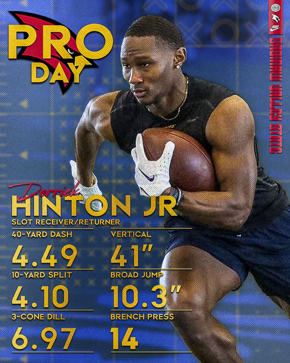 A STAND OUT PERFORMANCE from @hintonJr_. All eyes 👀 we’re on him after having the best testing results at the pro day . #EarnIT🎯 #Proday24